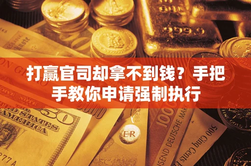 武汉打赢官司却拿不到钱？手把手教你申请强制执行