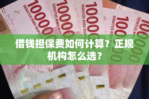 武汉借钱担保费如何计算？正规机构怎么选？