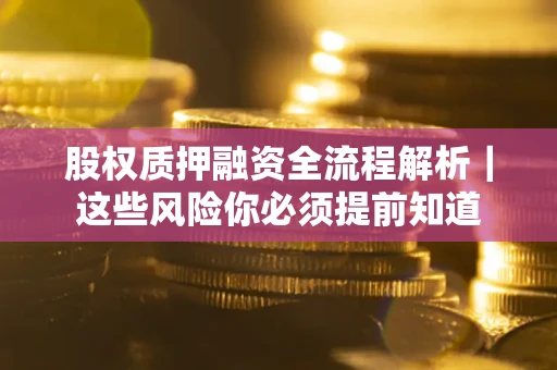 武汉股权质押融资全流程解析｜这些风险你必须提前知道