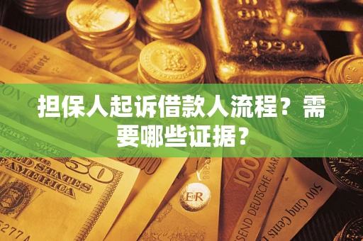 武汉担保人起诉借款人流程？需要哪些证据？