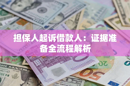 武汉担保人起诉借款人：证据准备全流程解析