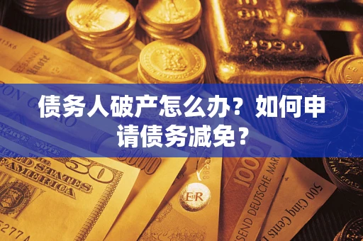 武汉债务人破产怎么办？如何申请债务减免？