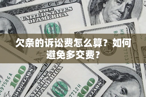 武汉欠条的诉讼费怎么算？如何避免多交费？