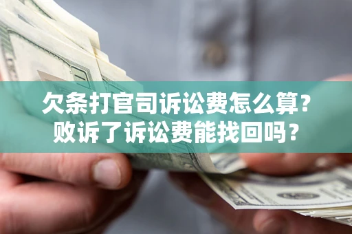 武汉欠条打官司诉讼费怎么算？败诉了诉讼费能找回吗？