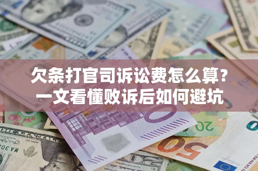 武汉欠条打官司诉讼费怎么算？一文看懂败诉后如何避坑