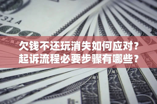 武汉欠钱不还玩消失如何应对？起诉流程必要步骤有哪些？